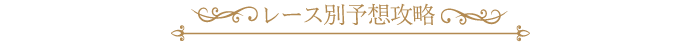 レース別予想攻略