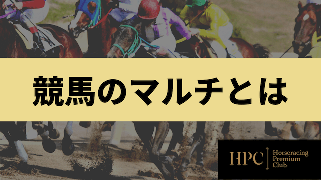 競馬のマルチの意味とは