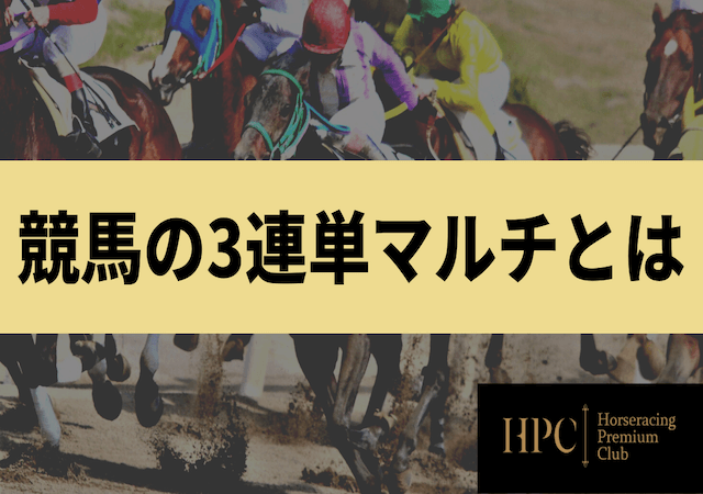 競馬の3連単マルチとはについての画像