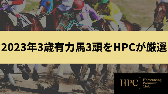 2023年3歳有力馬3頭をHPCが厳選の画像