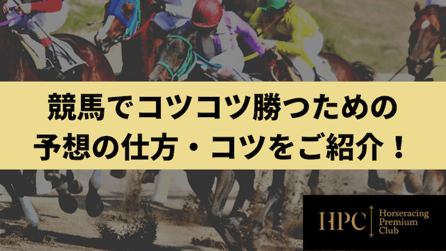 競馬でコツコツ勝つための予想の仕方・コツをご紹介する画像