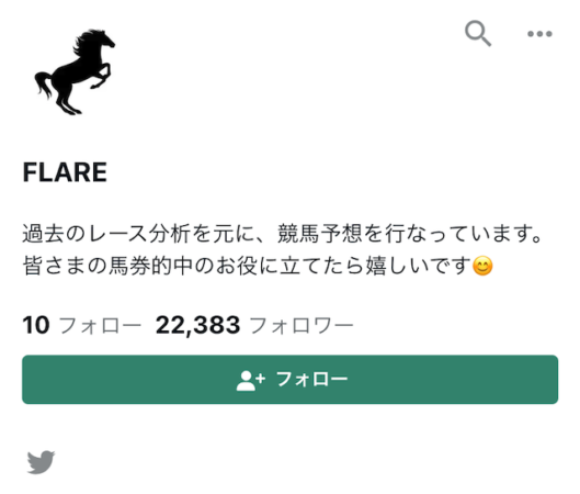 noteでおすすめの競馬予想のFLAREを紹介する画像